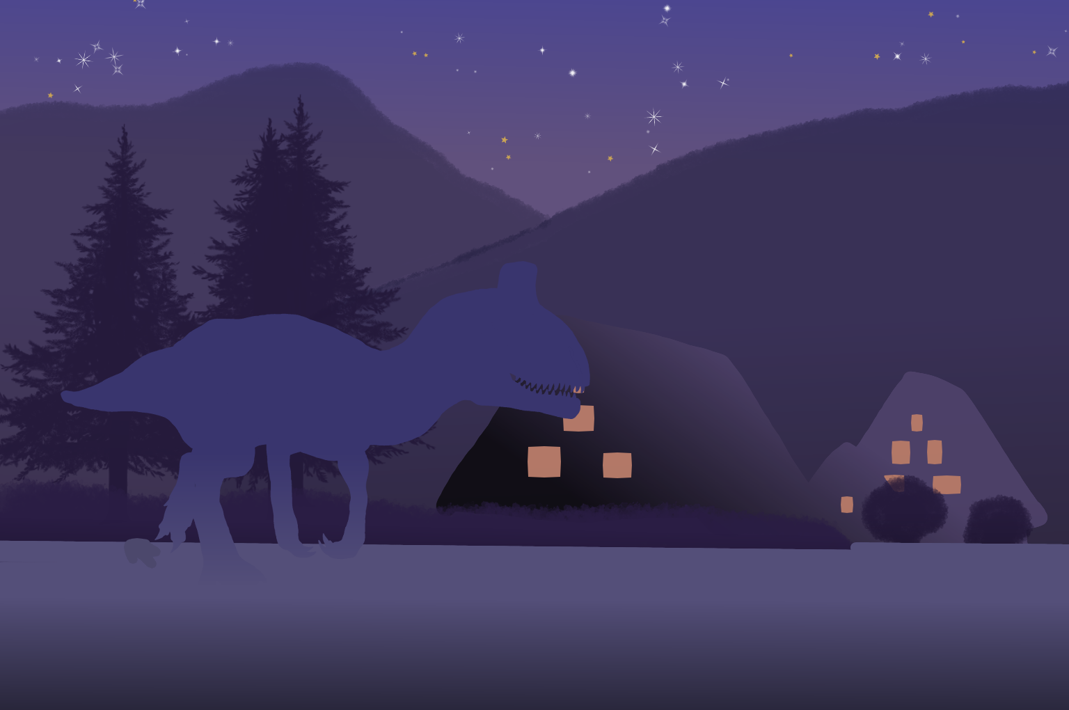 白川郷×クリオロフォサウルス