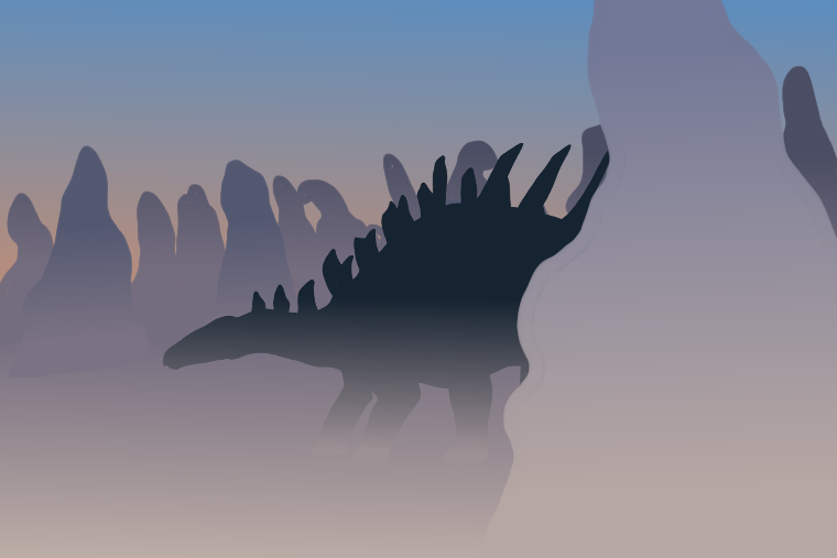 蔵王の樹氷×ケントロサウルス