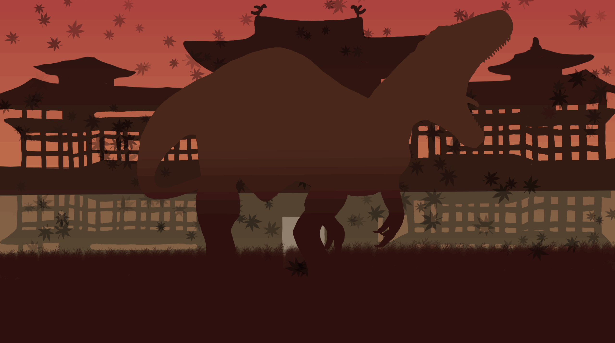 平等院鳳凰堂×カルカロドントサウルス