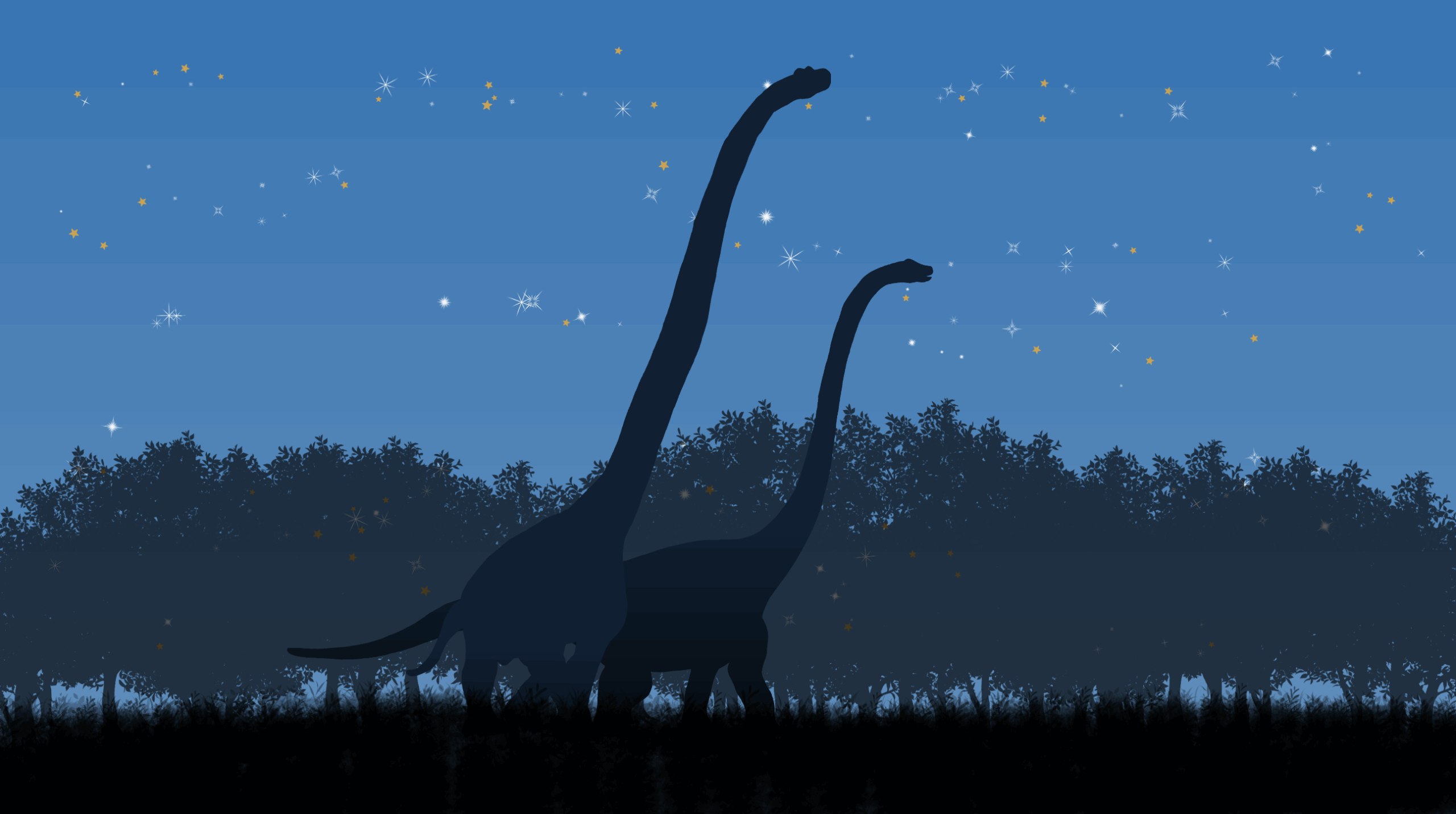 星空×マメンチサウルス