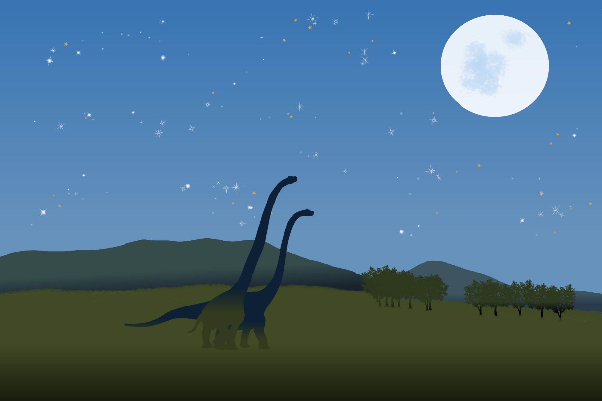 蒜山高原×マメンチサウルス