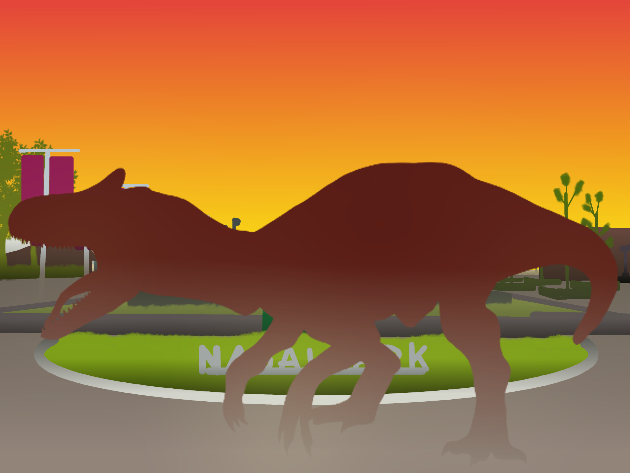 アロサウルス×長居公園