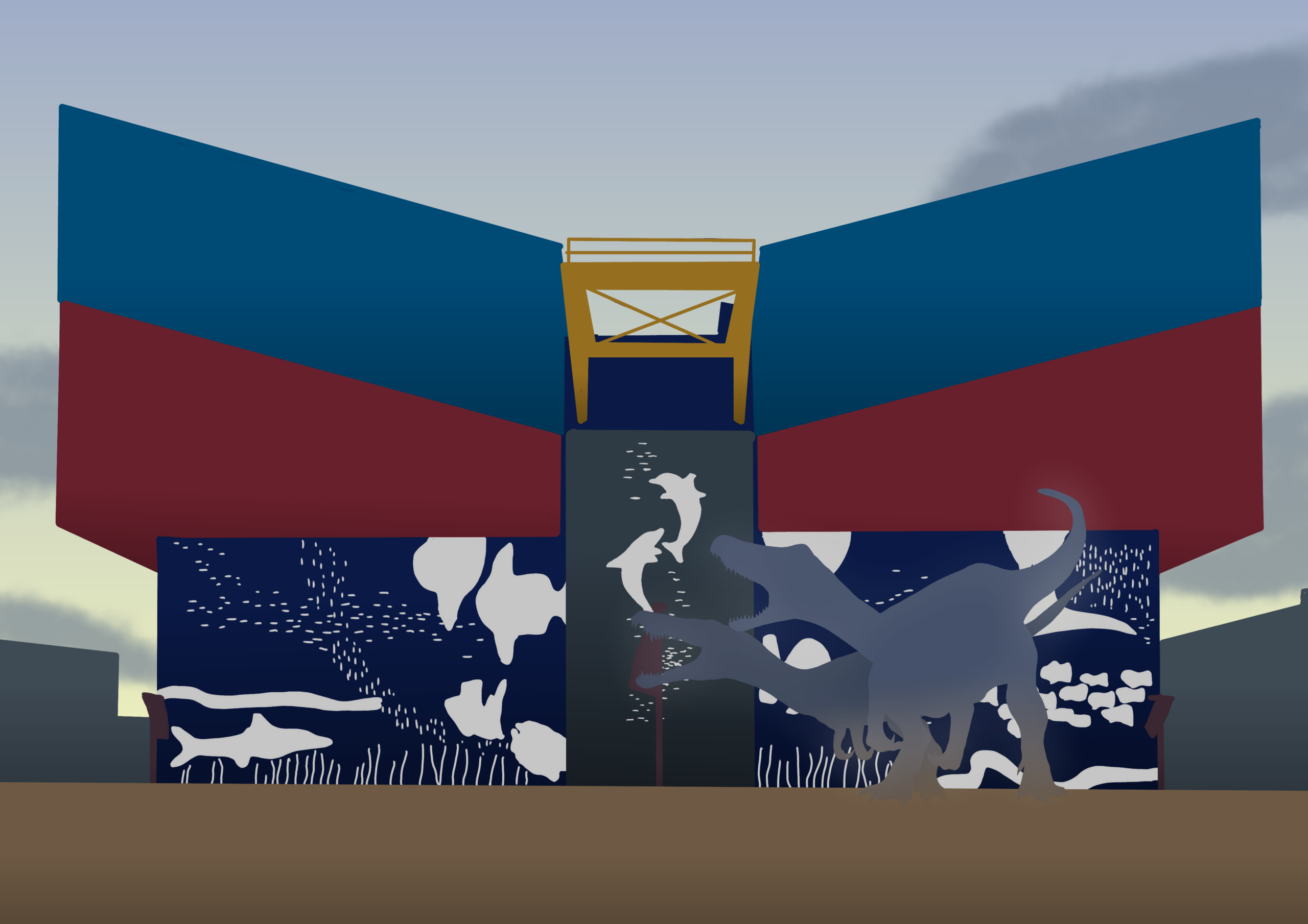 バリオニクス×海遊館