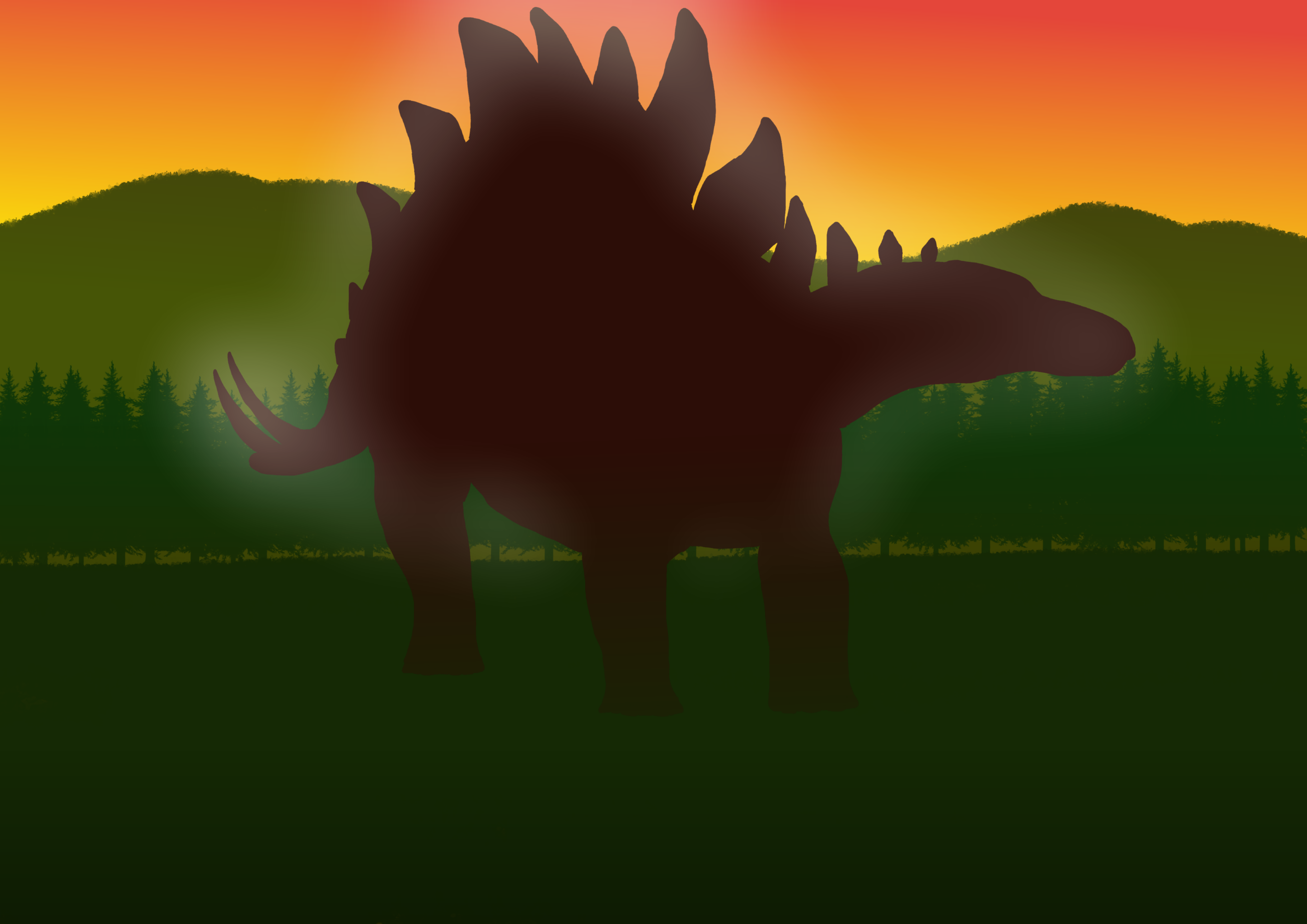 ④ステゴサウルス